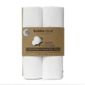 2PK Bubba Blue 90x90cm Organic Cotton Jersey Swaddle Wraps Baby 0-12m Off White