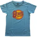David Bowie Unisex Adult Diamond Dogs Vintage Logo T-Shirt (Blue) (L)