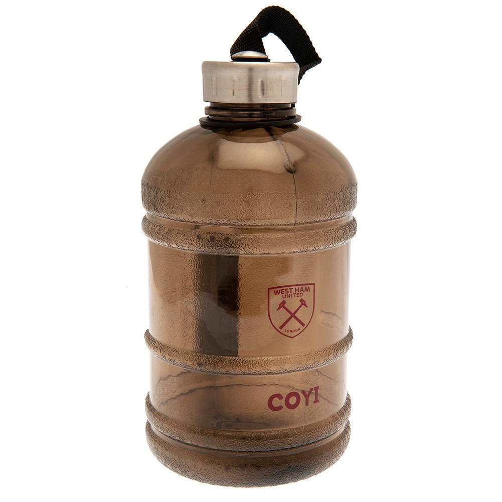 West Ham United FC Barrel Water Bottle (Claret Red/Brown) (One Size)