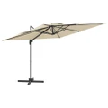 Double Top Cantilever Umbrella Sand White 300x300 cm vidaXL
