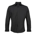 Premier Supreme Heavier Weight Poplin Long Sleeve Work Shirt (Black) (14.5)