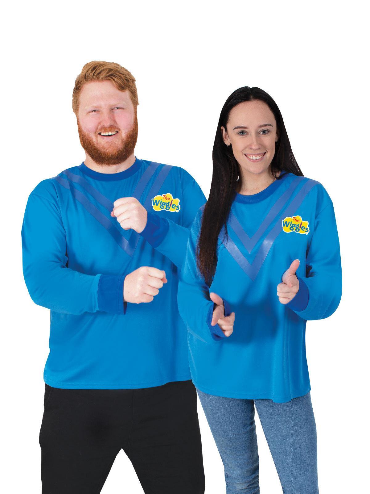 Rubies Blue Wiggle Unisex Adults Top Dress Up Halloween Party Costume