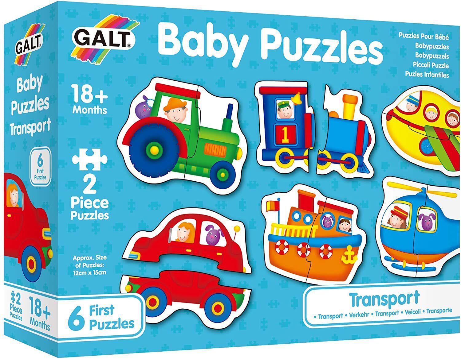 Galt - Baby Puzzles - Transport 2pc