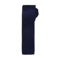 Premier Mens Slim Textured Knit Effect Tie (Navy) (One Size)