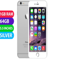 Apple iPhone 6+ Plus (64GB, Silver, Global Ver) - Excellent - Refurbished