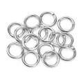 100pcs Silver Strong No Fade 304 Stainless Steel Open Split Jump Rings Connector Loop