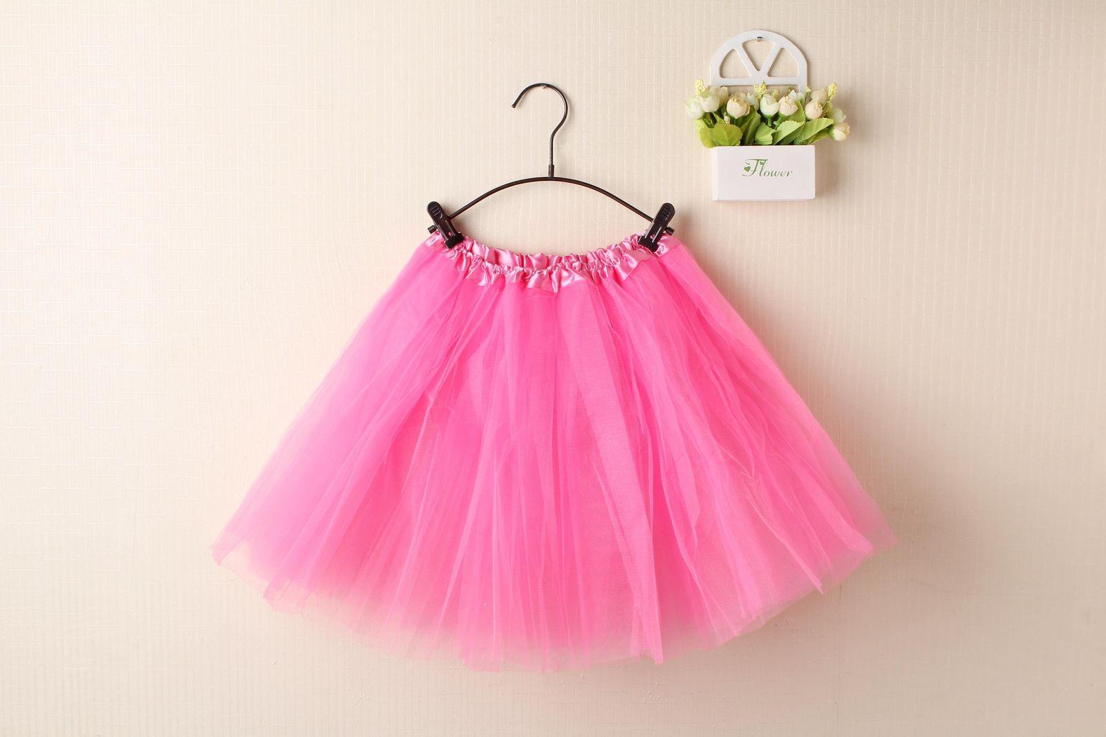 New Adults Tulle Tutu Skirt Dressup Party Costume Ballet Womens Girls Dance Wear - Pink (Size: Kids)