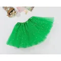 Sequin Tulle Tutu Skirt Ballet Kids Princess Dressup Party Baby Girls Dance Wear - Green (Size:Kids)
