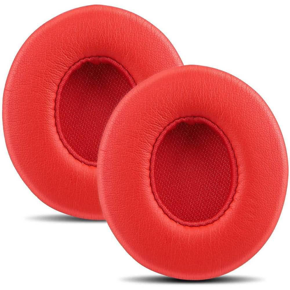 Replacement Ear Pads for Beats by Dr. Dre Solo 2 / 3 Wireless Headphone Earpads - Red