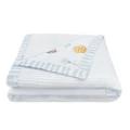 Living Textiles Baby/Newborn Cotton Nursery Cot Waffle Blanket Up Up & Away