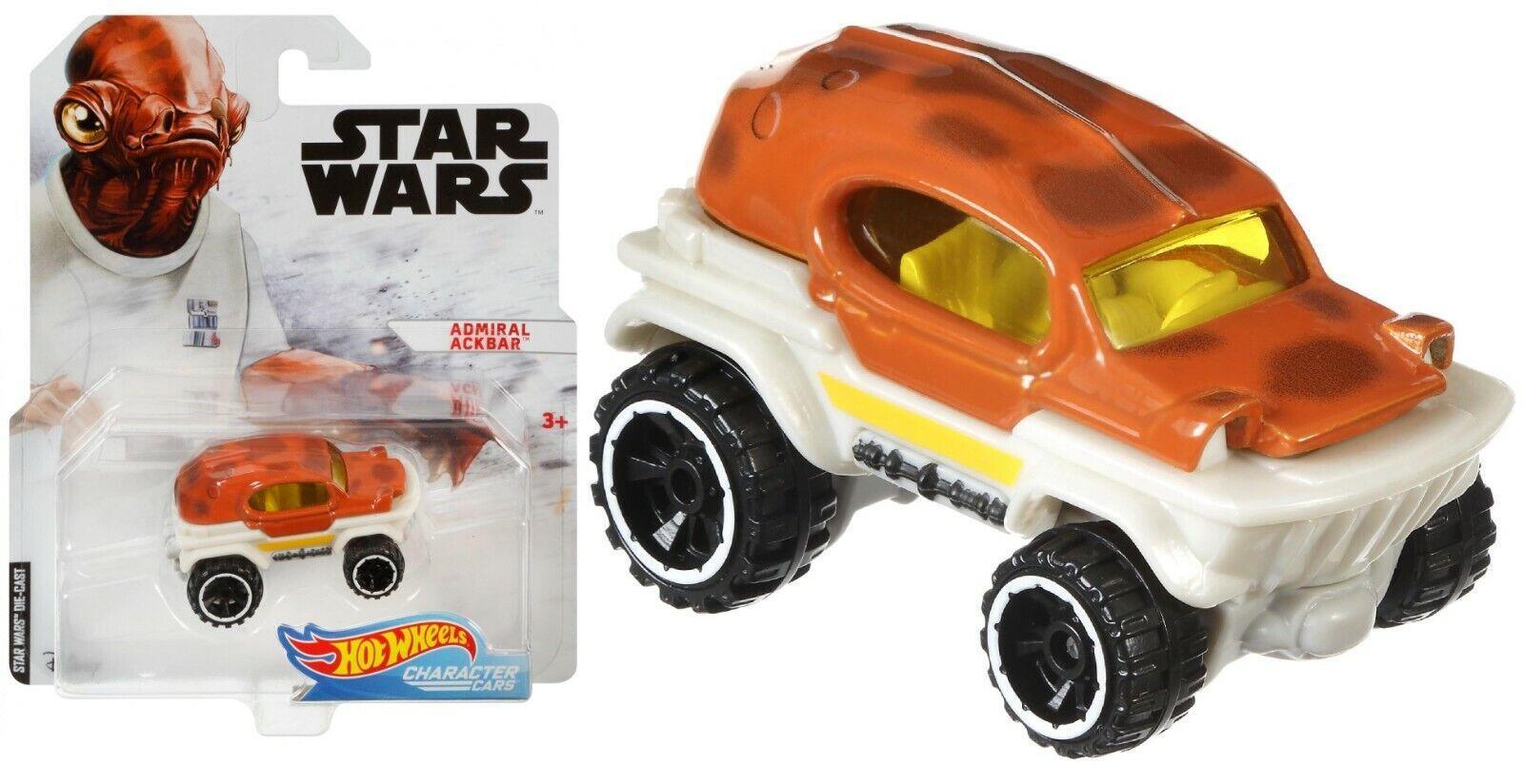 Hot Wheels Star Wars Car Solo Movie Last Jedi Admiral Ackbar themed fun car
