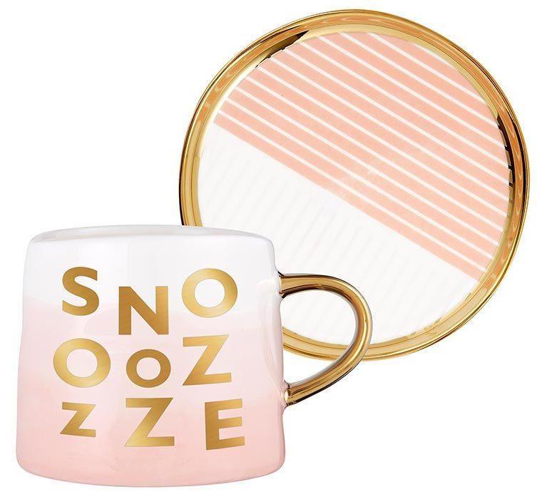 Artisanal Mug And Saucer Set - Snooze