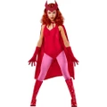 WandaVision Womens/Ladies Deluxe Scarlet Witch Costume (Red/Pink) (L)