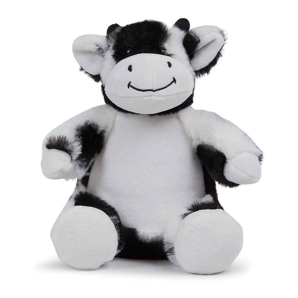 Mumbles Printme Cow Plush Toy (Black/White) (M)