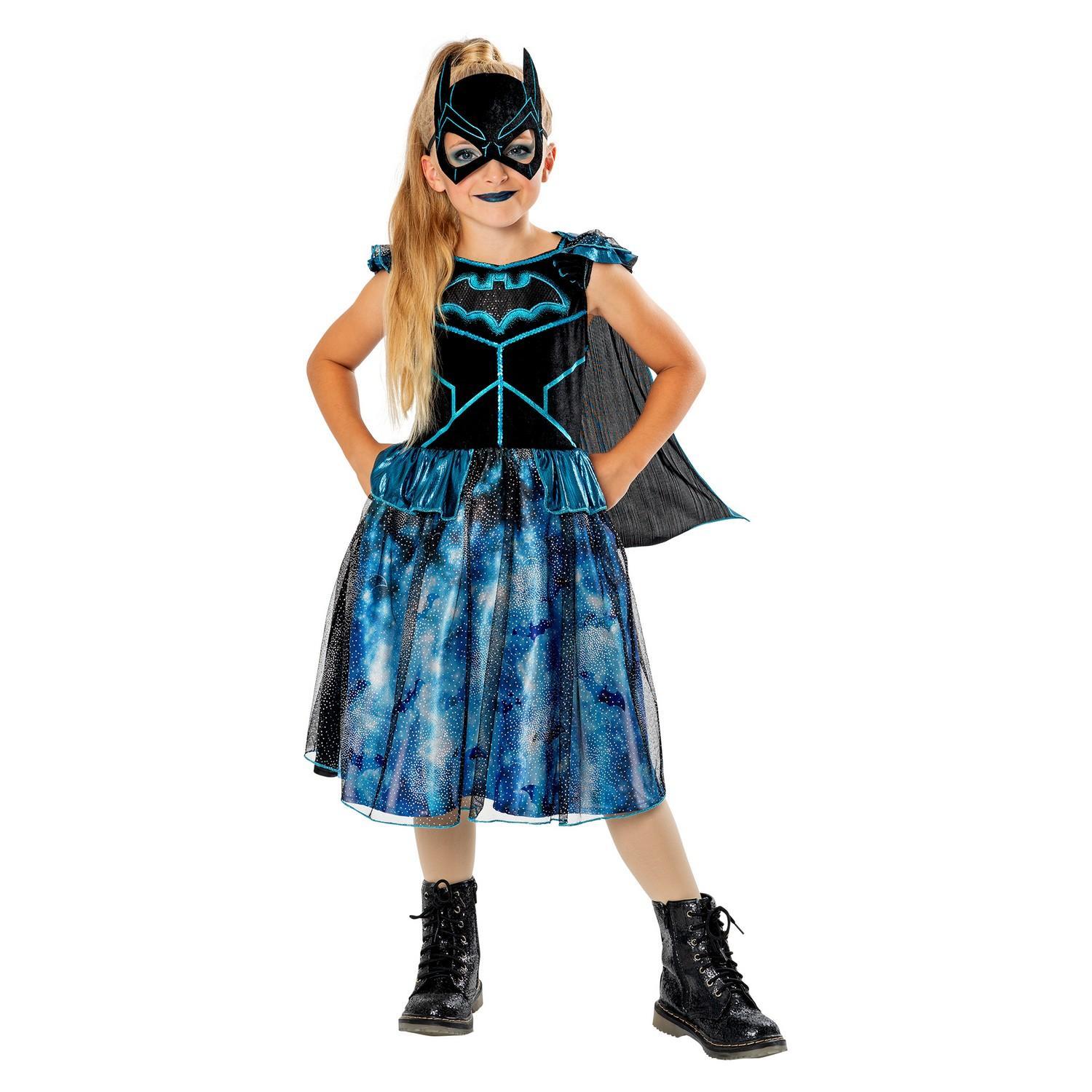 DC Comics Girls Bat-Tech Batgirl Costume (Blue/Black) (3-4 Years)