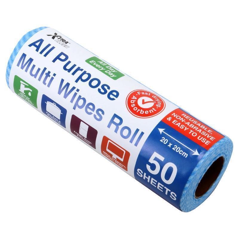 50pcs / 100pcs Washcloth Rolls All Purpose Reusable Non Abrasive 20 x 20cm