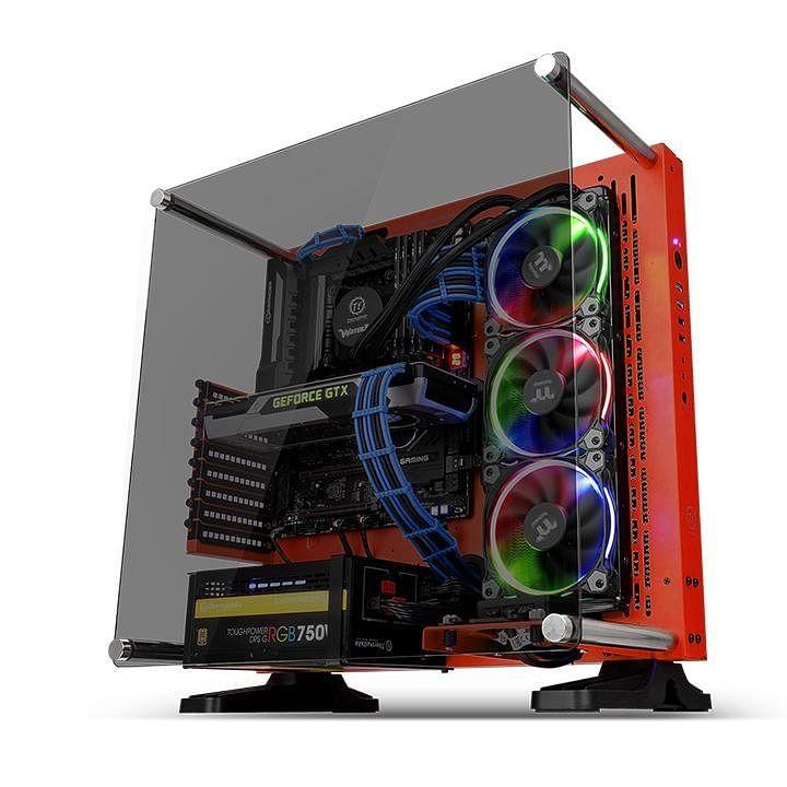 Thermaltake Core P3 Tempered Glass Red Edition ATX Open Frame Chassis [CA-1G4-00M3WN-03]