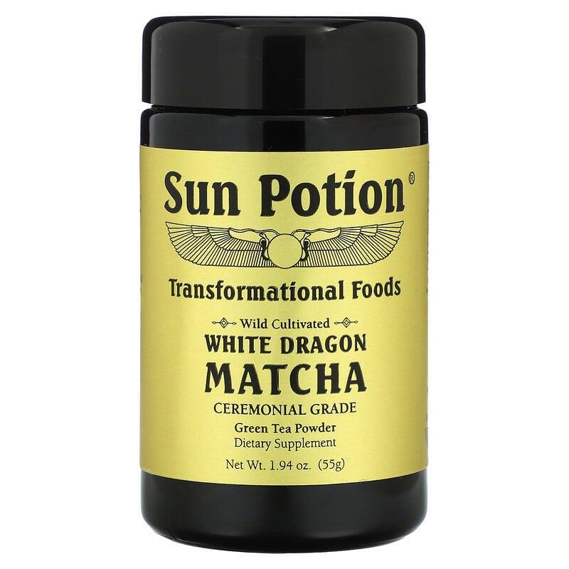 Sun Potion, Wild Cultivated, White Dragon Matcha, Ceremonial Grade, Green Tea Powder, 1.94 oz (55 g)