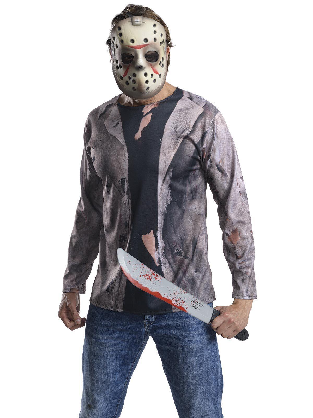 Marvel Jason Vorhees Friday The 13th Deluxe Mens Fancy Dress Up Costume