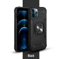 Cover Shockproof Case Magnetic Iphone Metal Ring Holder For IPhone 14 Black