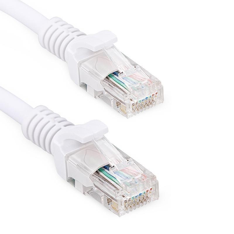 RJ45 CAT6 UTP Ethernet Networking Lan Cable Patch Cord White - 0.5m