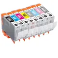 8 Pack Generic Canon CLI-65 CLI65 Ink Combo [1BK,1C,1M,1Y,1GY,1PC,1PM,1LGY]