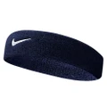 Nike Swoosh Headband (Navy/White) (One Size)
