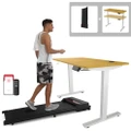 Advwin 120cm Electric Standing Desk & Walking Pad Treanmill Exercise Setup