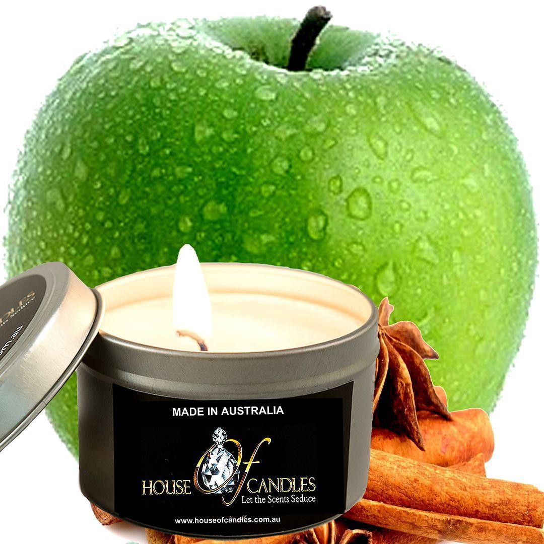 Apple Spice & Cinnamon Scented Eco Soy Wax Candle Tin