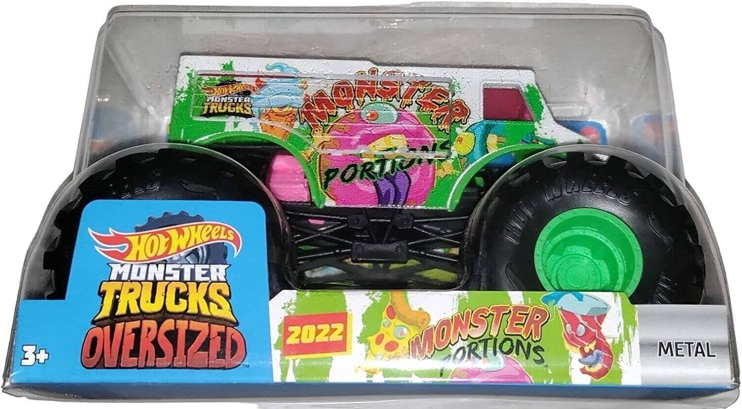 Hot Wheels Metal Monster monster portions 1:24 Scale Diecast Car 3+ Toy Race
