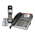 UNIDEN – SSE47+1P Sight & Sound Handset Corded & Cordless Phone with Answering Machine and Splashproof Alert Pendant
