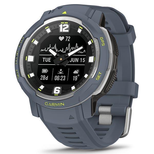 Garmin Instinct Crossover GPS Smart Watch - Blue Granite