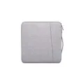 15.4Inch Portable Laptop Bag Sleeve Pouch Carry Case with Handle Light Grey