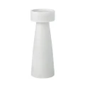 Amalfi Blythe Candle Holder 20cm Marble Tea Light Pillar Candle Holder Stand - White
