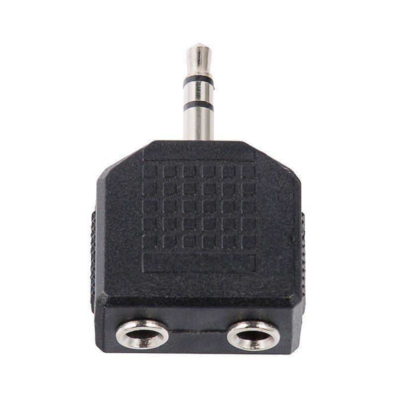 1 X 3.5mm Stereo Plug Male to 2 x 3.5mm Sockets to 3.5mm Jack Splitter