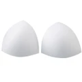 Triangle sponge padding inserts bra pads removable bikini enhancers Bra Pad-White 2 PCS