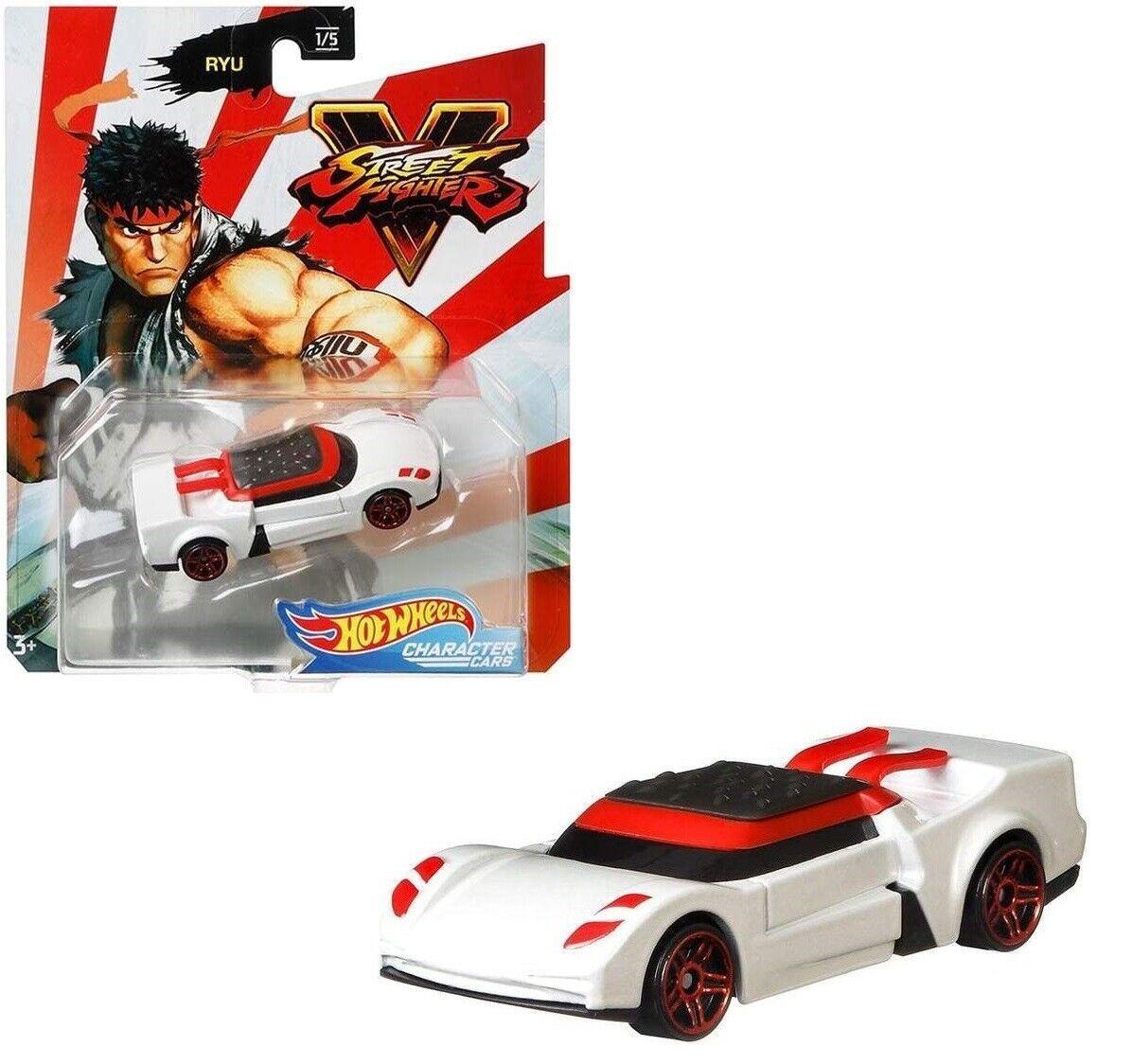 Hot Wheels Street Fighter Car 3+ Toy Race Ryu Blanka Vega Bison Fight Chun-Li