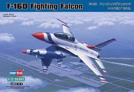 HobbyBoss 1/72 F-16D Fighting Falcon Plastic Model Kit [80275]