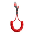 Baseus USB Type-C Cable Nylon Charging Cable Charger Data Coiled Spiral For Samsung Huawei