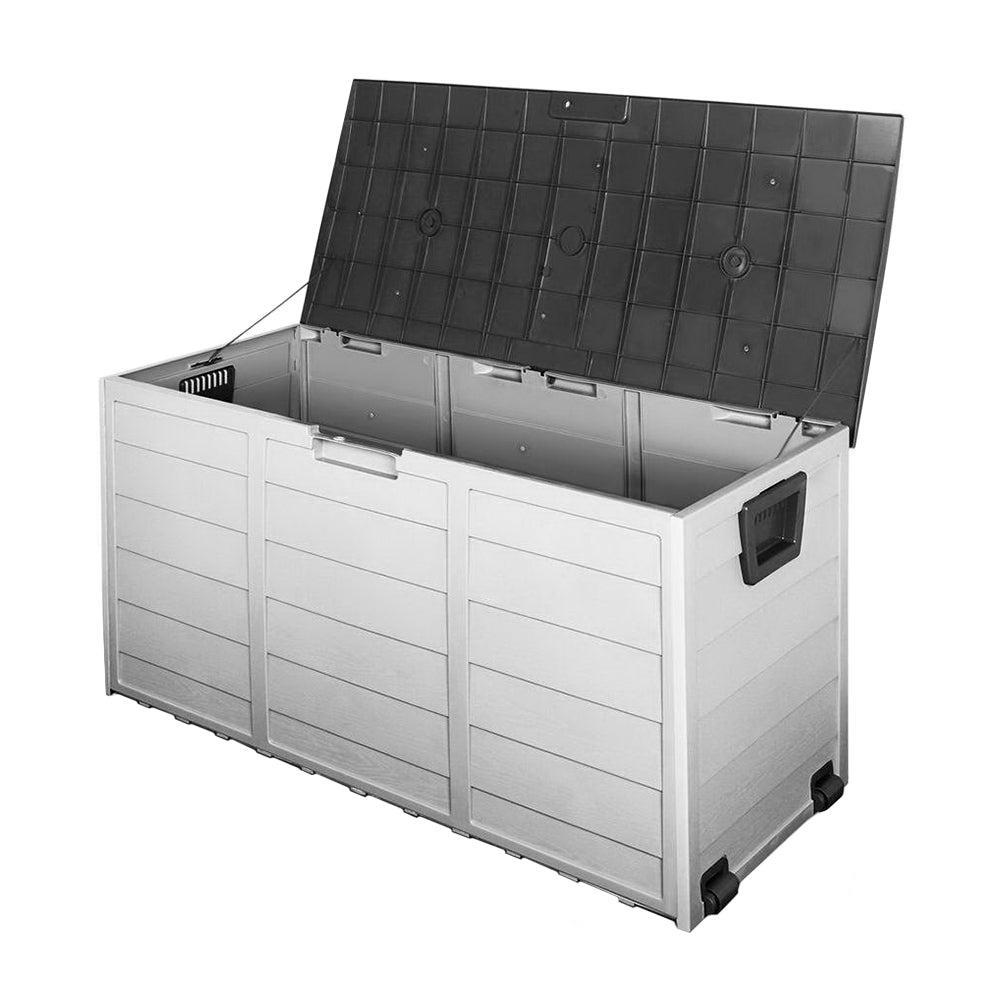 Outdoor Storage Container Box Black - 290L