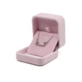 Black Pink Pendant box Velvet Flock Jewellery Ring Watch Necklace Bracelet Pendant