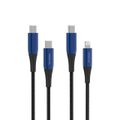 Genuine Nokia Pro Cable P8200 Combo (Blue) - MFI Lightning & Type-C