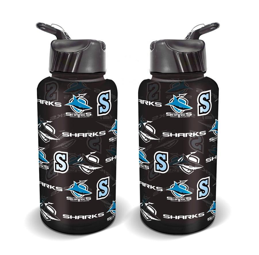 Cronulla Sharks NRL TEAM Large Flip Drink Water Bottle