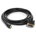 8ware RC-HDMIDVI-3 3m HDMI to DVI-D Adapter Converter Cable Male to Male 30AWG Gold Plated