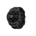 Garmin Fenix 7 GPS Smart Sport Watch (Sapphire Solar/Carbon Gray/DLC Titanium/Black Band)