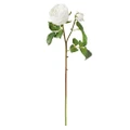 Rogue English Rose Stylish Artificial Preserved Flower Bouquets For Wedding Party Home Decor Stem White