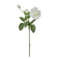 Rogue Garden Rose Artificial Flower Bouquets For Wedding Party And Interior Home Decor Cream