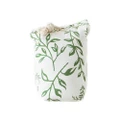 Rayell Charlotte Fabric Floral Print Green Heavy Weighted Doorstop 15x24x10cm