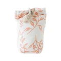 Rayell Charlotte Fabric Floral Print Peach Heavy Weighted Doorstop 15x24x10cm