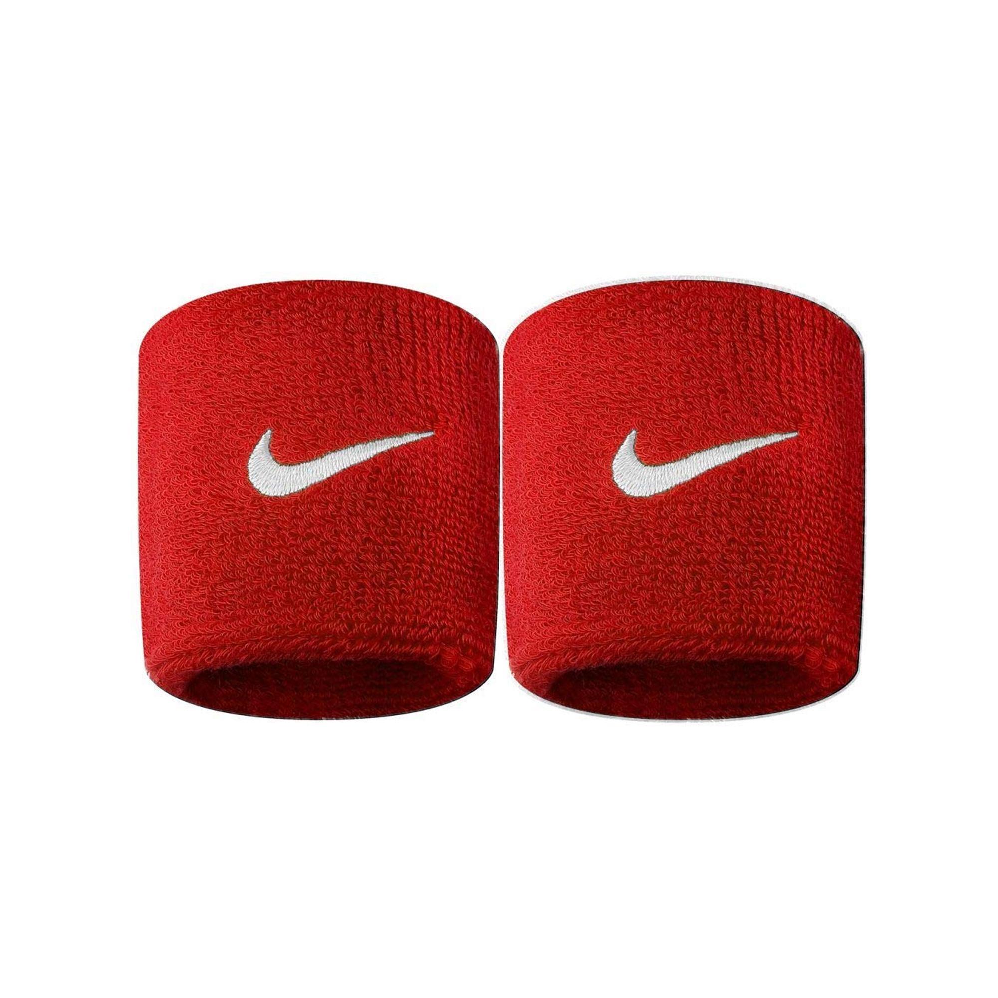 Nike Swoosh Wristband (Pack of 2) (Scarlet/White) (One Size)